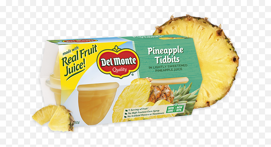Download Pineapple Fruit Cup Snacks Png Image With No - Del Monte Fruit Salad Tropical 100 Calories,Snacks Png