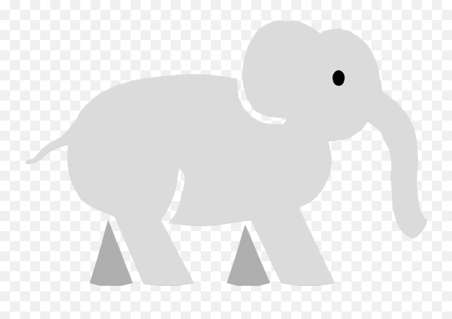 Elephant Clip Art Transparent - Cartoon Elephant No Background Png,Elephant Transparent Background