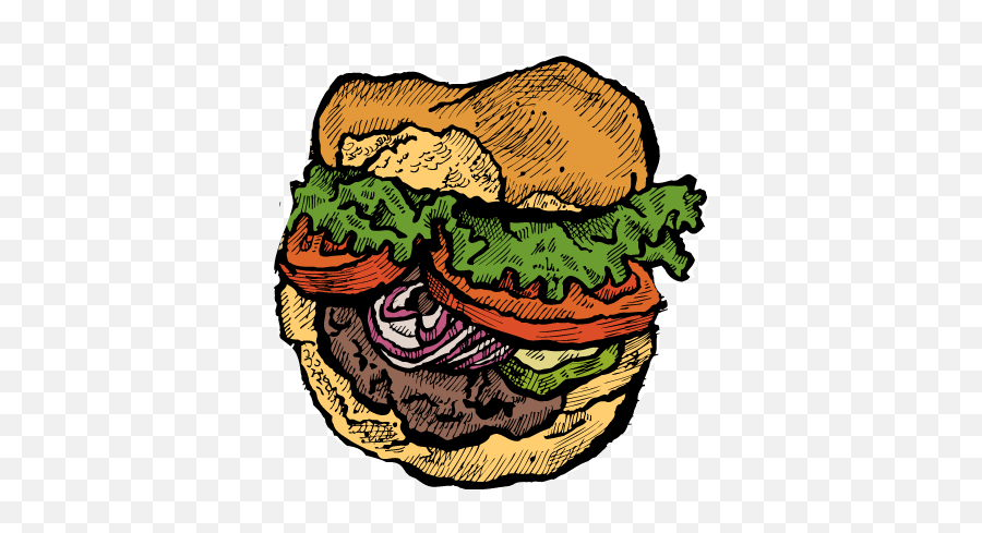 The Search For Imperfect Burger - Illustration Png,Hamburgers Png