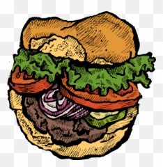 The Search For Imperfect Burger - Illustration Png,Hamburgers Png