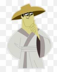 Samurai Stickers Set For Telegram - Jack With Hat png