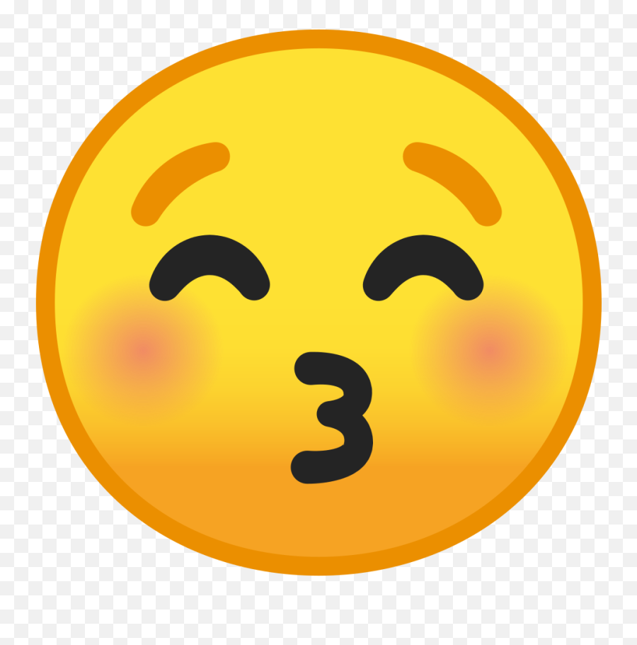 Kissing Face With Closed Eyes Icon Noto Emoji Smileys - Kissing Face With Closed Eyes Emoji Png,Google Eyes Png