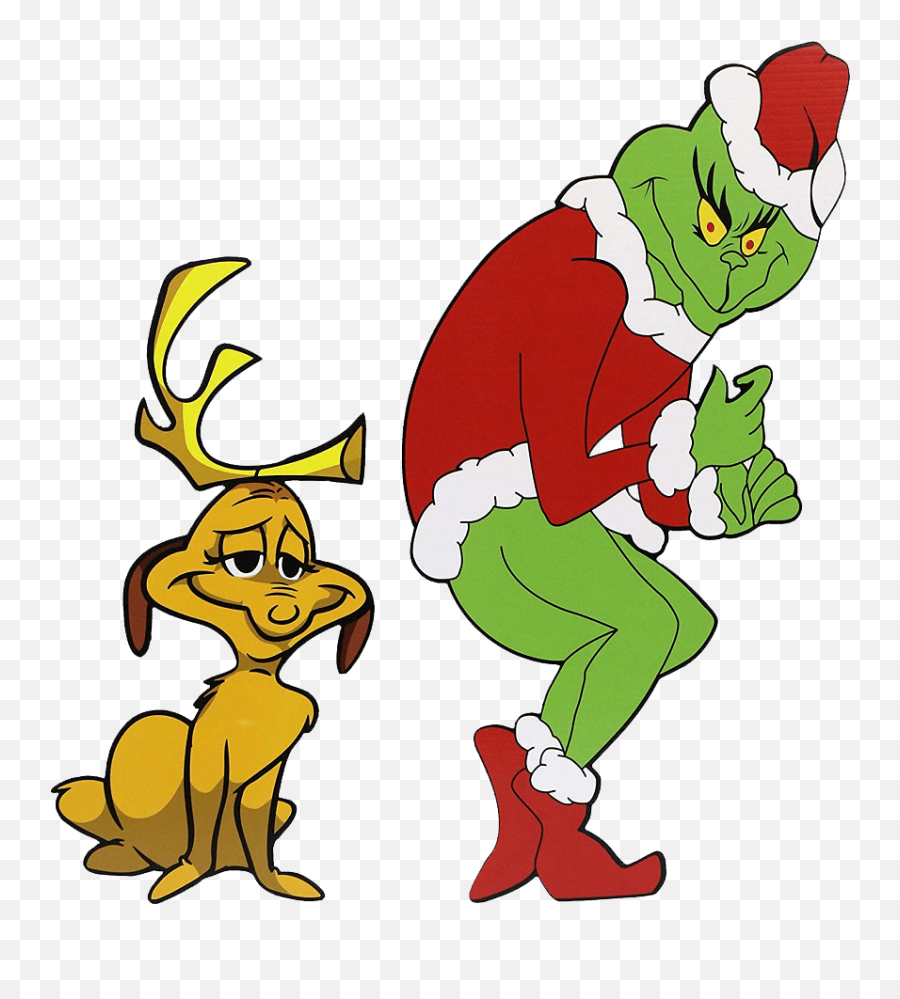 Sneaky Grinch And Max As A Reindeer - Grinch Stealing Christmas Lights Png,Grinch Transparent