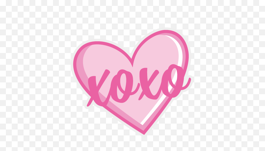 Download Hd Xoxo Heart Svg Scrapbook - Xoxo Heart Png,Xoxo Png