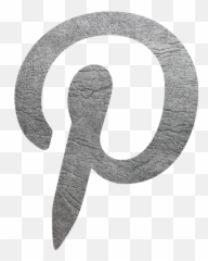 Gray Leather Pinterest 6 Icon - Free gray social Dot png