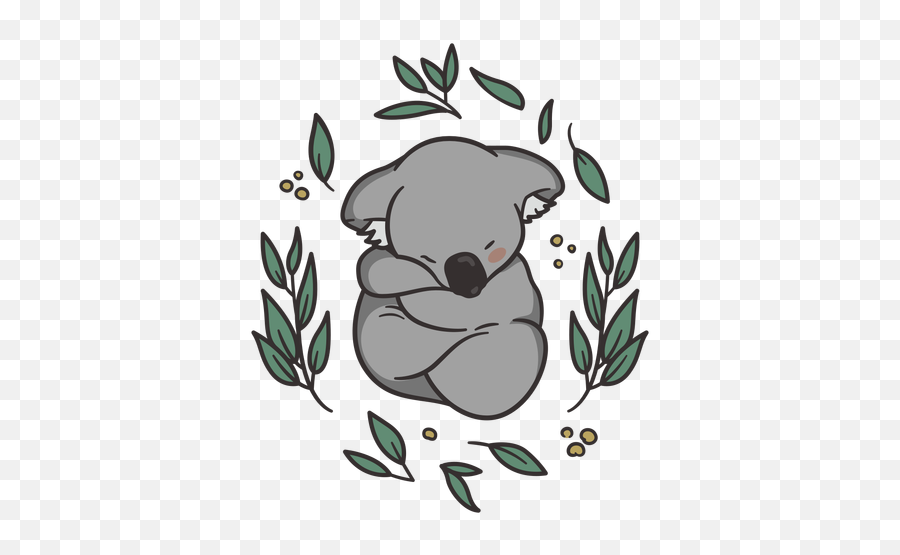 Cute Sleeping Koala Illustration - Transparent Png U0026 Svg Cute Koala Png,Cute Png