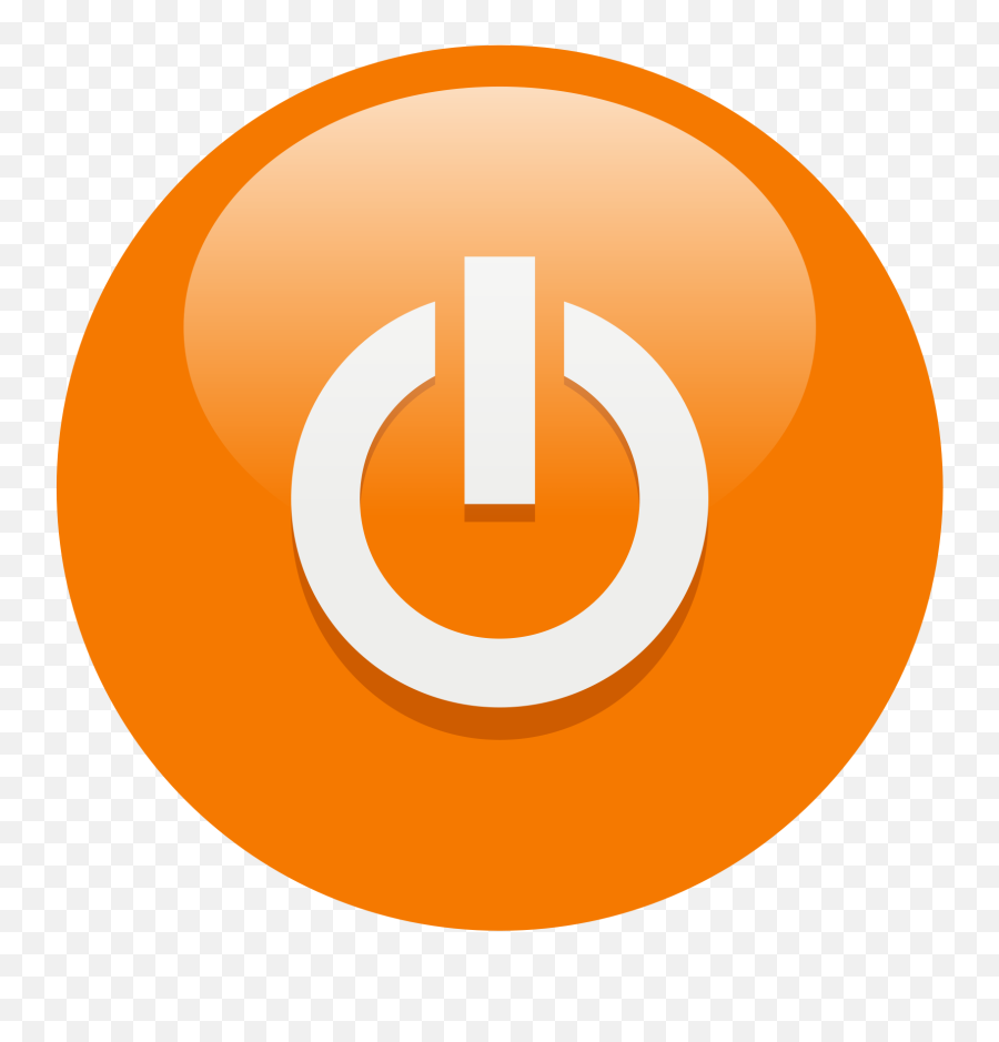 Logout Icon Png Orange Power Button Icon Logout Icon Free 