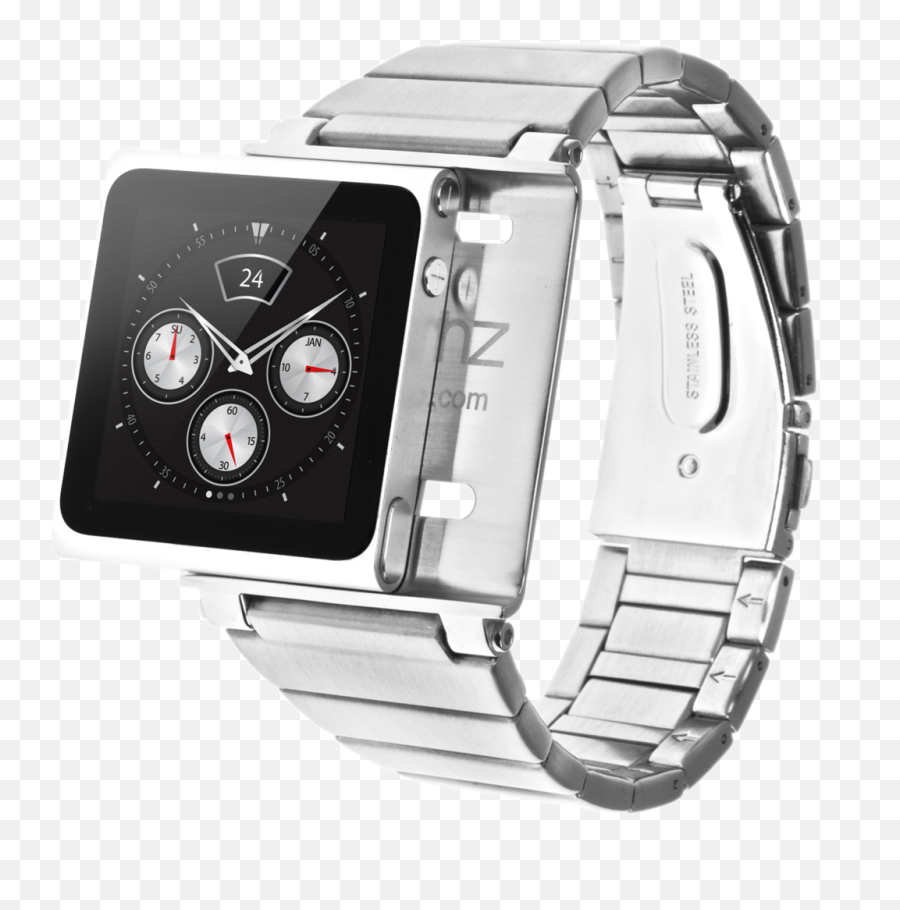 Iwatchzcom Ipod Nano Watch Bands Elemetal Silver - Pasek Ipod Nano 6g Png,Hex Icon Watch Band