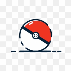Pokémon - Outline Pokeball Ball Full Size PNG Circle