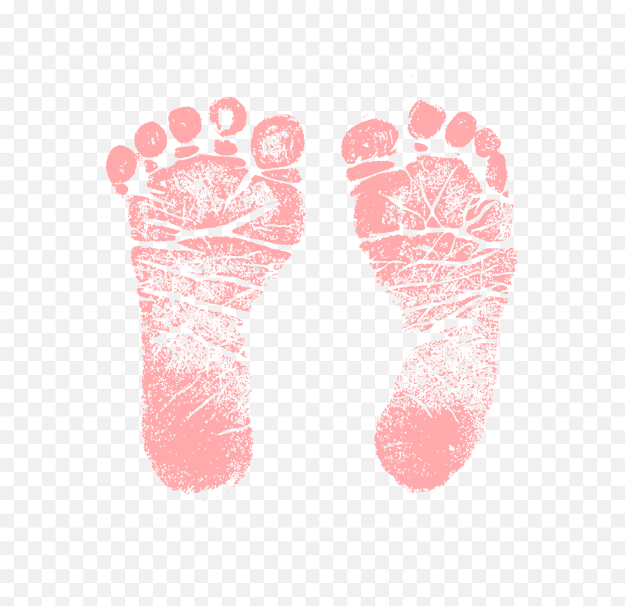 Babyshowerblog - Pink Baby Footprints Clipart Png,It's A Girl Png