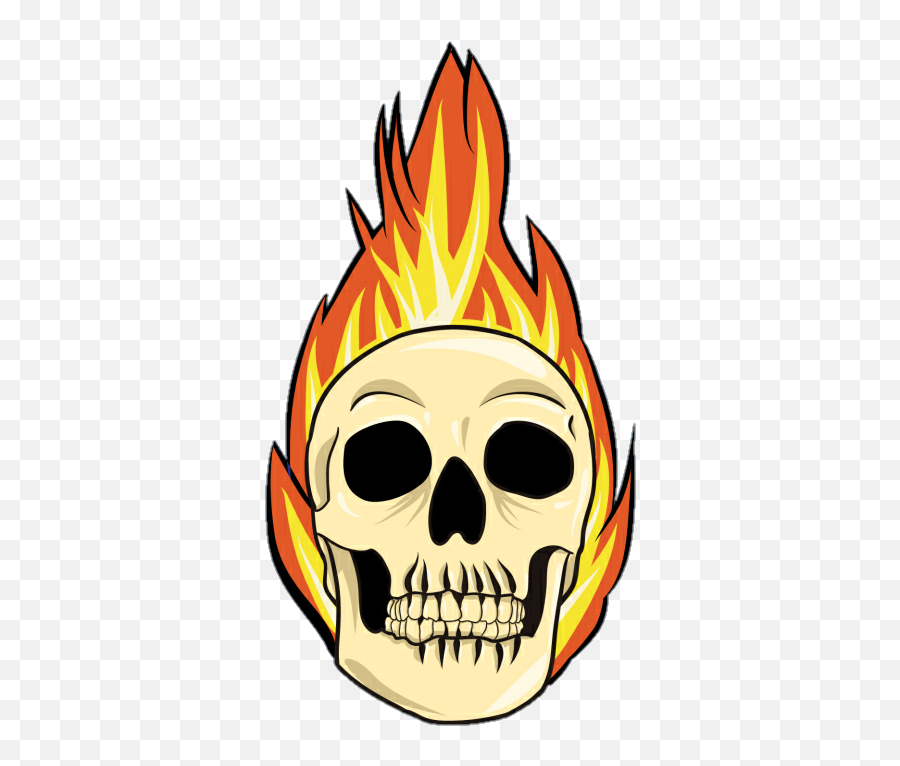 Calavera Fuego - Sticker By Zeki Zani Skull Png,Fuego Png