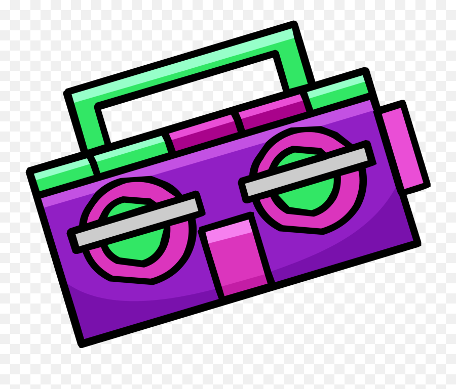 Purple Boom Box Id 15142 Club Penguin Rewritten Wiki - Language Png,Boom Box Icon