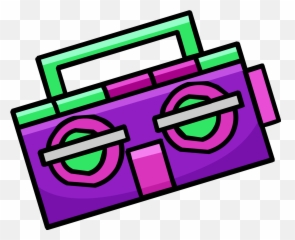 Purple Boom Box Id 15142 Club Penguin Rewritten Wiki - Language png