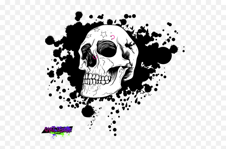 Vector Emo Skull Psd Official Psds - Skull Png,Emo Png