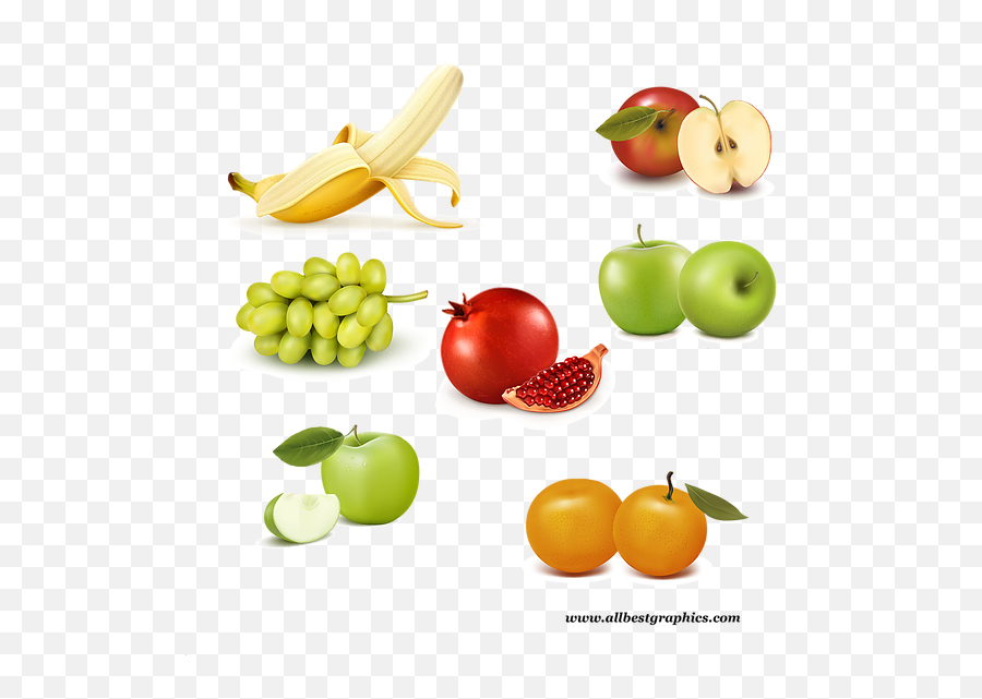Different Fresh Farm And Healthy Fruits Clipart Png Format Free - Fruit,Fruit Clipart Png