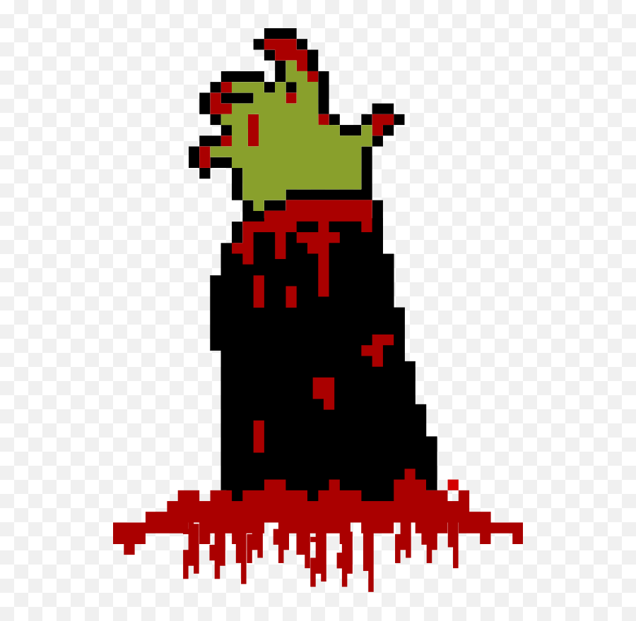 Zombie Hand Clipart - Pixelated Zombie Hands Png,Zombie Hands Png
