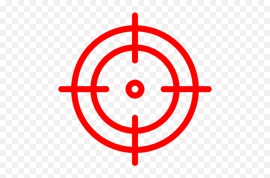 Crosshair Red Icon Png File Cutout U0026 Clipart Images - Transparent Target Png,Red File Icon
