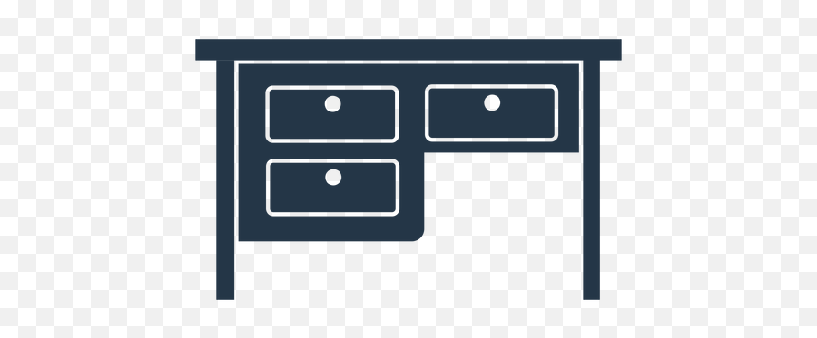 Drawer Work Desk Stencil Profile Transparent Png U0026 Svg Vector - Drawer Pull,Table Work Icon