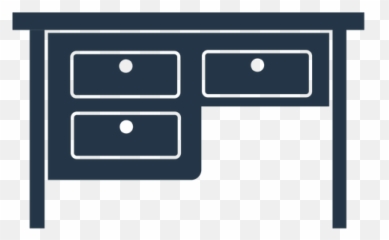 Drawer Work Desk Stencil Profile Transparent Png U0026 Svg Vector - Pull