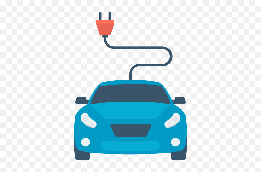 Electric Car - Free Transportation Icons Icone Voiture Électrique Png,Car Flat Icon