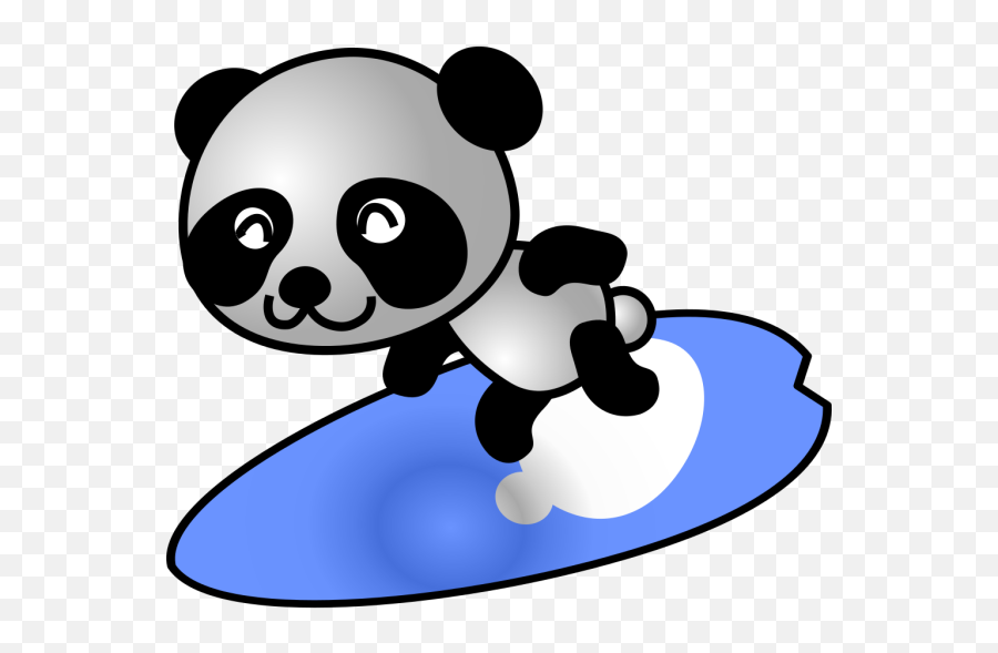 Party Panda Png Svg Clip Art For Web - Download Clip Art Surfing Panda Cartoon,Panda Bear Icon