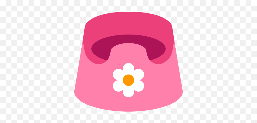 Baby Potty Icon In Color Style - Baby Potty Clipart Png,Pink Icon Pack