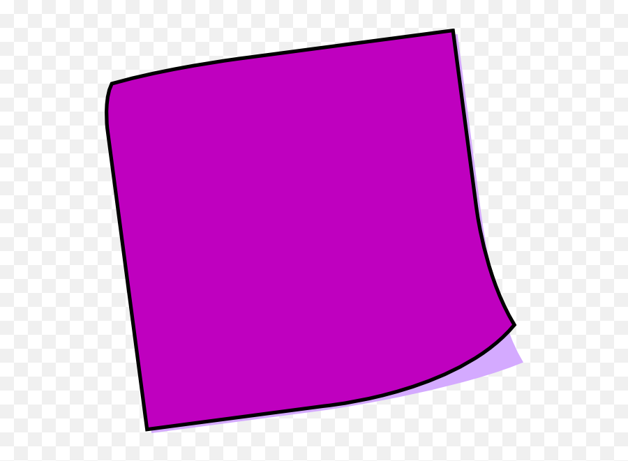 Purple Clipart Sticky Note Transparent - Purple Post It Notes Png,Transparent Sticky Notes