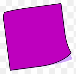 Purple Clipart Sticky Note Transparent - Post It Notes png