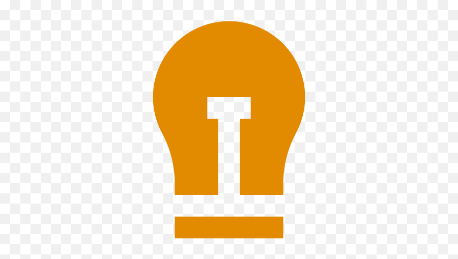 Orange Bulb Icon - Language Png,Iphone Tips Icon