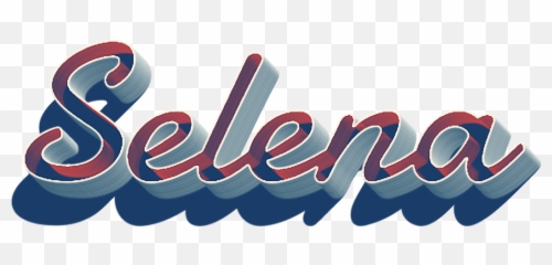 Selena 3d Letter Png Name