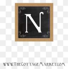Photo Thecottagemarket - BurlapampChalkboardLetter Picture Frame png