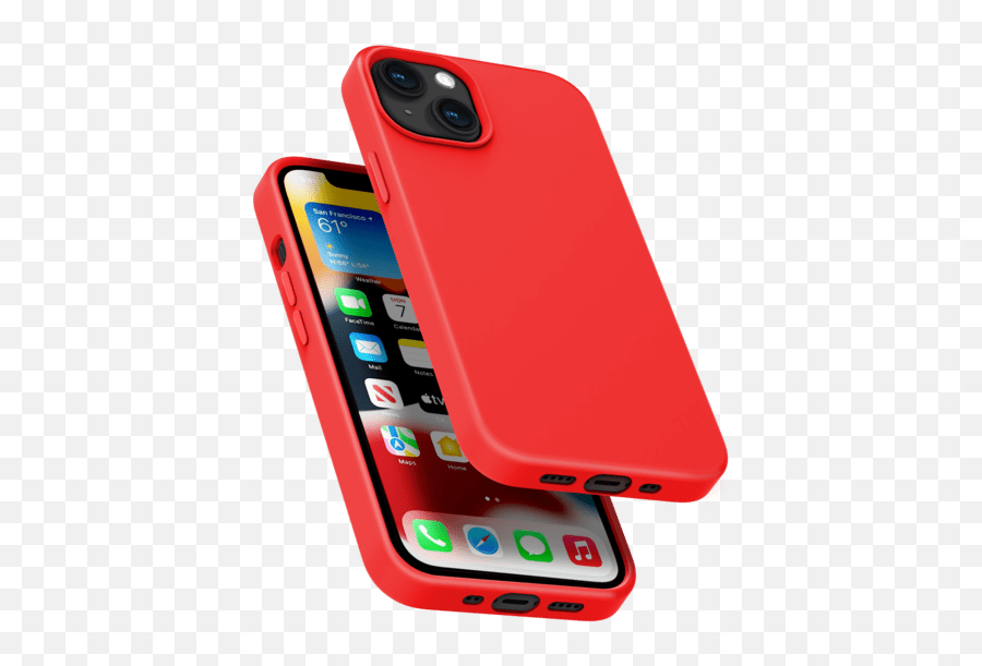 Anti - Shock Soft Gel Silicone Case For Apple Iphone 13 Mini Red Silicone Pouch For Iphones Png,Macbook Air Red Battery Icon