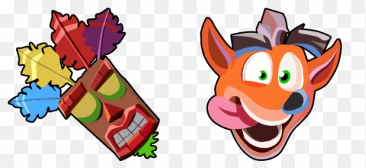 Crash Bandicoot U0026 Aku Mask Cursor - Sweezy Custom Cursors png