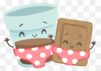 Chai And Biscuit In Undies With Caption Chaddi Buddy Png