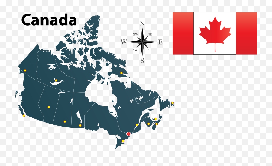 Download Canada Png Image For Free - Map Of Canada With Compass,Canada Leaf Png