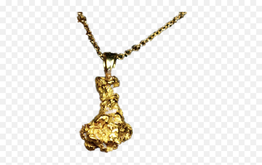 Gold Nugget Necklace Pendant - Locket Png,Gold Nugget Png