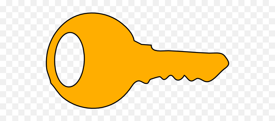 Key Clip Art - Orange Key Clipart Png,Key Clipart Png