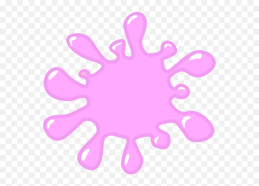Png Slime Light Pink Clip Art - Pink Paint Splatter Clip Art,Slime Png