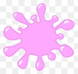 Png Slime Light Pink Clip Art - Pink Paint Splatter Clip Art,Slime Png