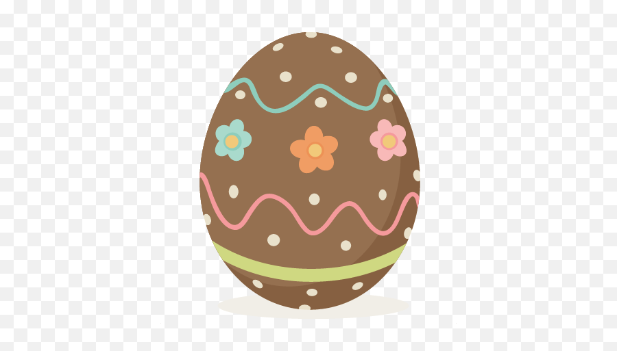 Cute Easter Egg Clipart - Chocolate Easter Eggs Clipart Png,Easter Clipart Png