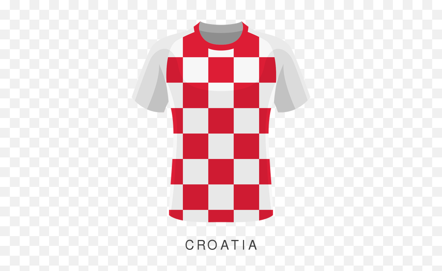 Croatia World Cup Football Shirt - Checkers Phone Case Png,Red T Shirt Png