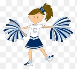 Clipart Kid Cheerleader Transparent - Cheerleader Cartoon Girl Transparent Png,Cheerleader Png
