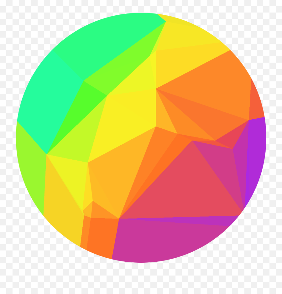Geometric Colourful Rainbow Summer - Circle Geometric Png Coloured,Rainbow Circle Png