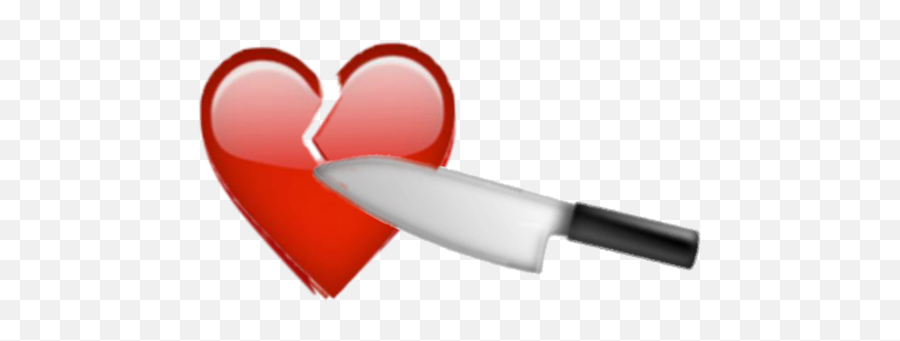 Heartemojibrokenknife - Knife Heart Emoji Png,Knife Emoji Png
