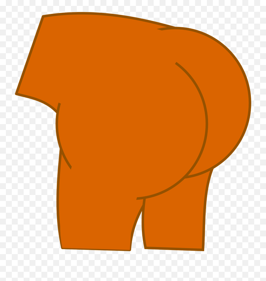 Anatomy Ass Bare - Bum Clipart Png,Ass Png