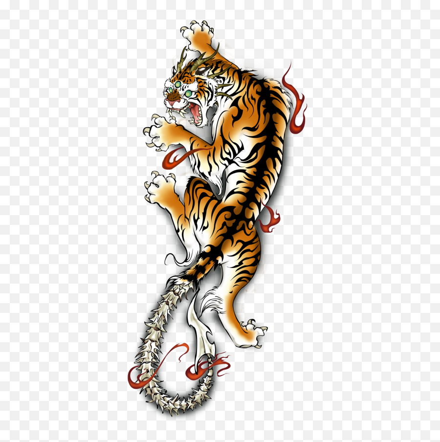 Download Tiger Tattoos Free Png Transparent Image And Clipart - Tiger Tattoo Old School,Tiger Scratch Png