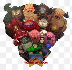 Knee - Deep In The Blog U2014 Doomguy Happy 25th Anniversary Doom Doomguy Art Png,Doom Guy Png