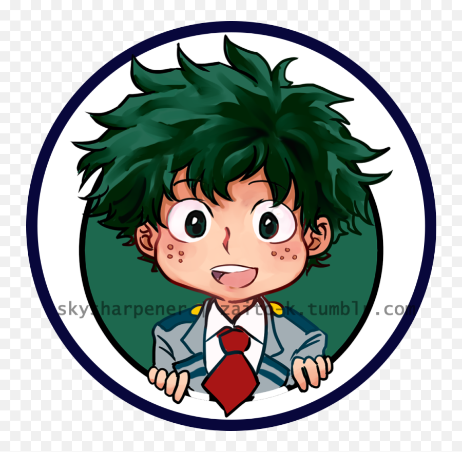 Boku No Hero Academia Button Charm - Midoriya Deku Sold By Skysharpener Cartoon Png,Midoriya Png