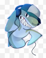 Download Frosty Shark Character - Cartoon Png Image With No Tiburon Con Gafas Animado Png,Frosty Png
