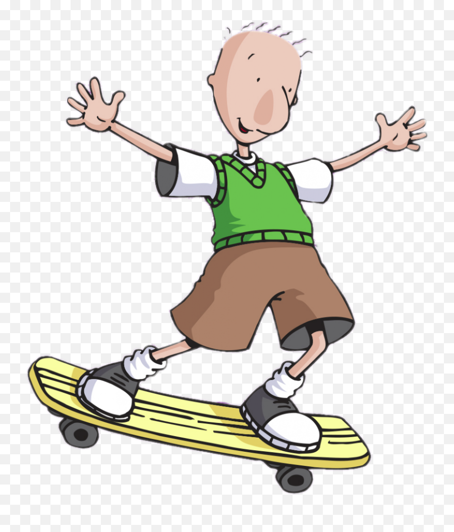 Doug - Cartoon Png,Skateboarder Png